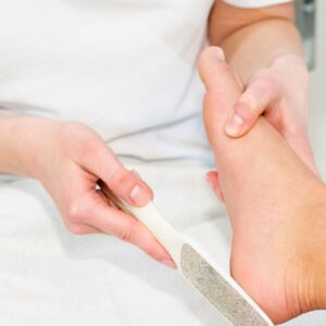 wegwerphanddoek voor pedicure of manicure