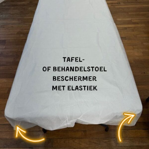 Tafel- of behandelstoel beschermer met elastiek