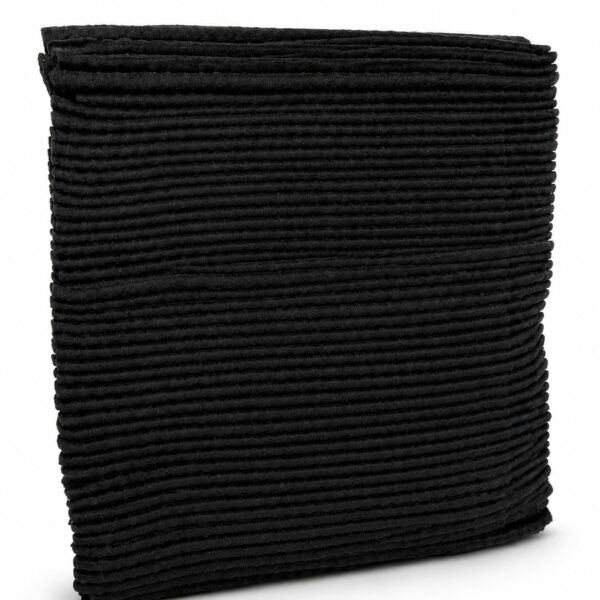 Gelaat, baard of pedicure handdoek zwart: 80x40 - 600 stuks à € 0,298 / stuk